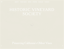 Tablet Screenshot of historicvineyardsociety.org